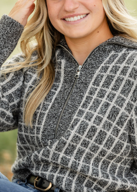 Varley® Furley Half Zip Knit Sweater FF Tops