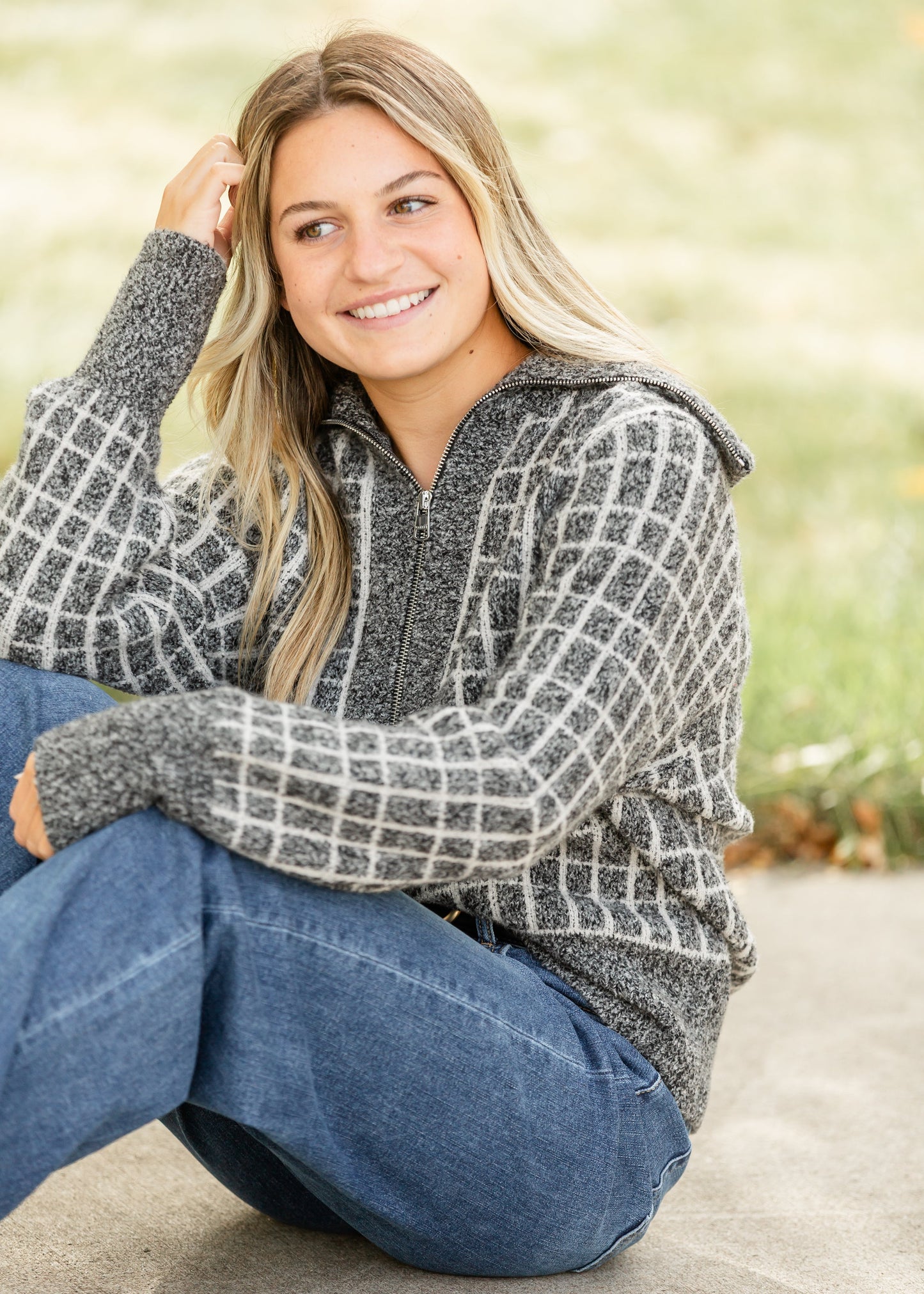 Varley® Furley Half Zip Knit Sweater FF Tops