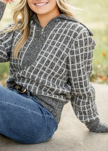 Varley® Furley Half Zip Knit Sweater FF Tops