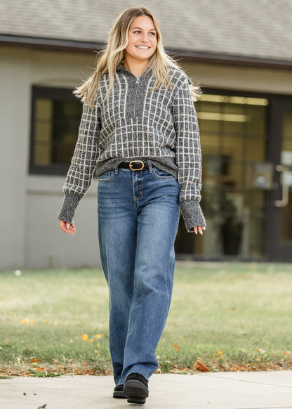 Varley® Furley Half Zip Knit Sweater FF Tops