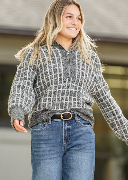 Varley® Furley Half Zip Knit Sweater FF Tops