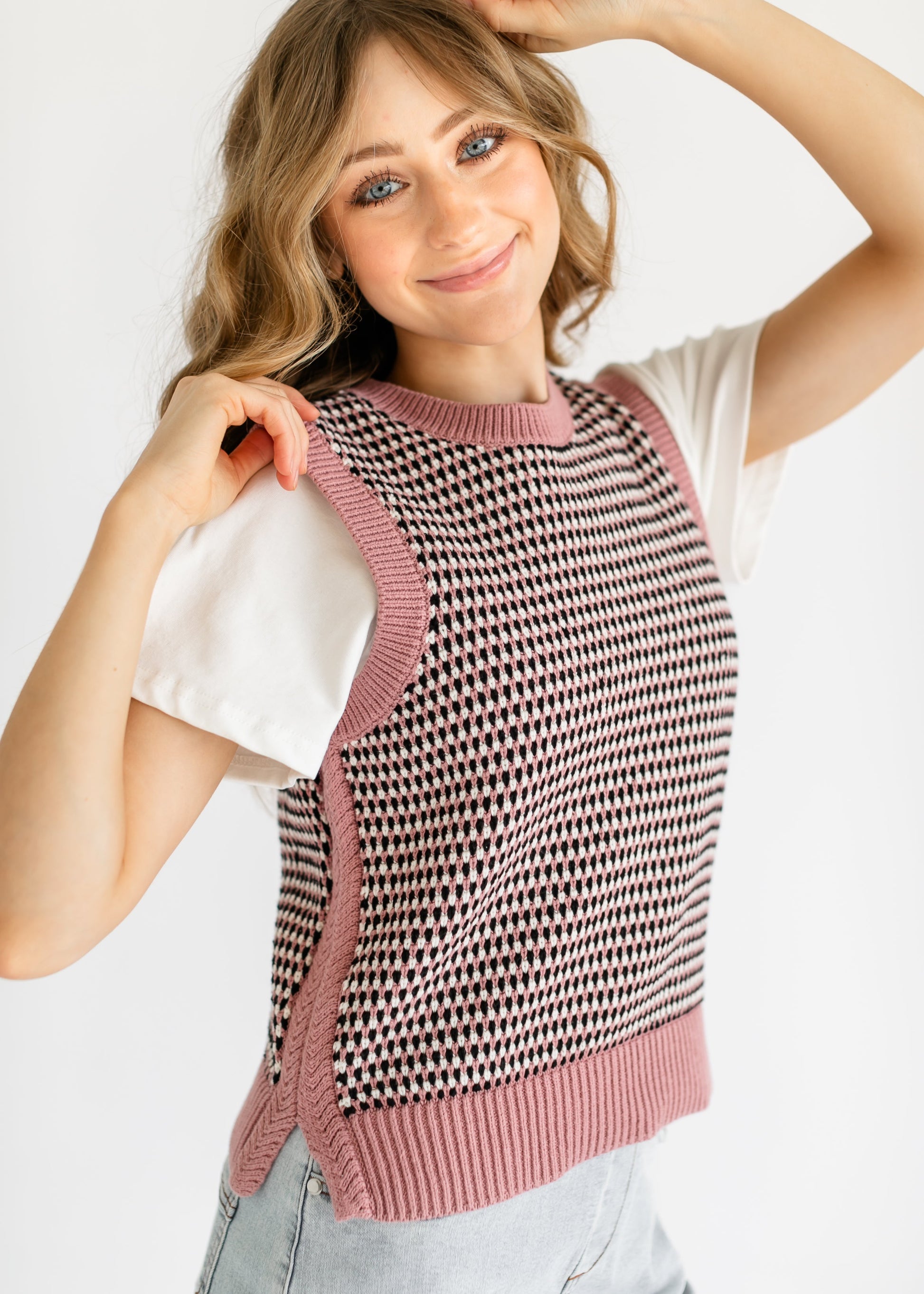 VARLEY® Knowles Textured Knit Vest FF Tops