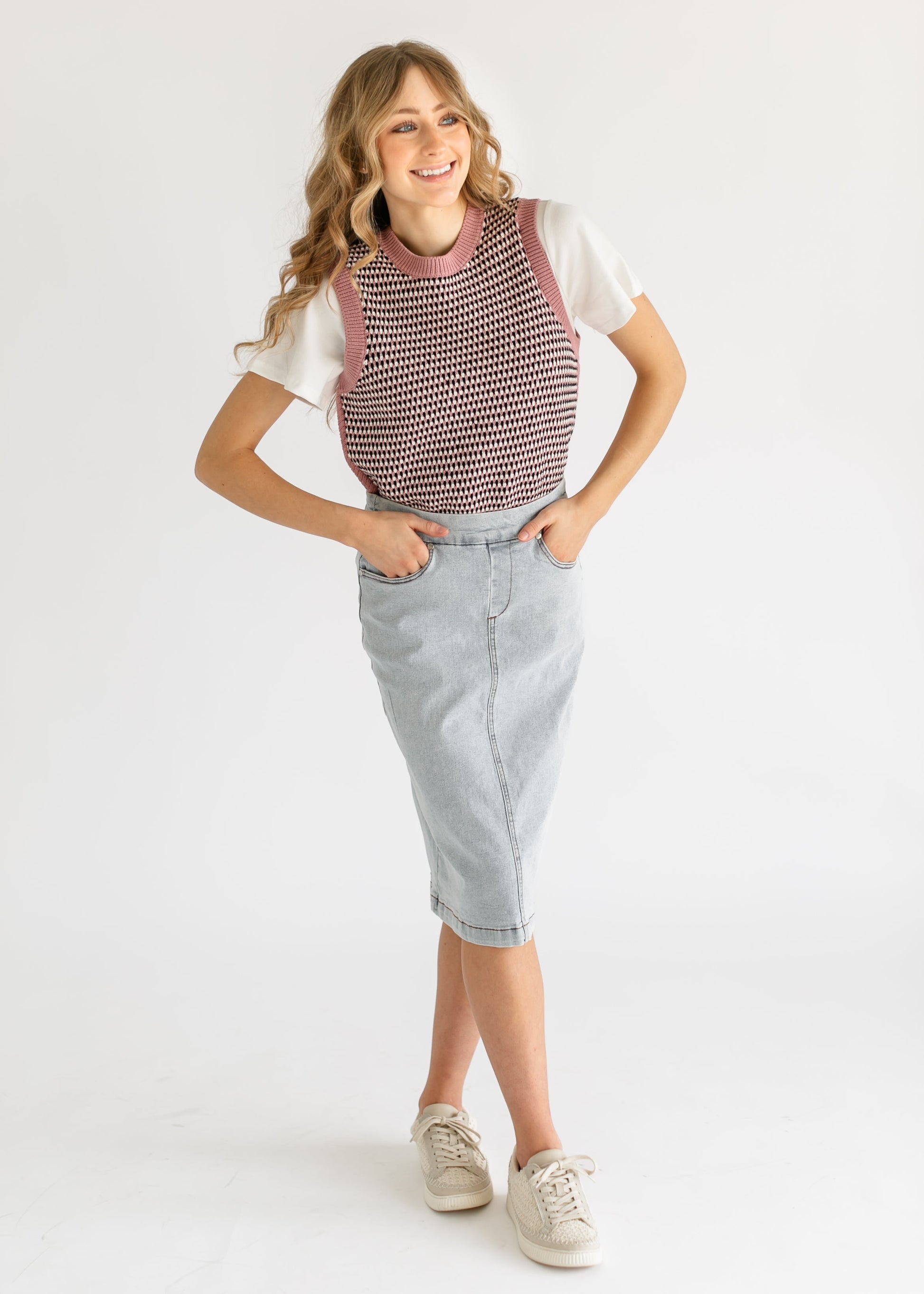 VARLEY® Knowles Textured Knit Vest FF Tops