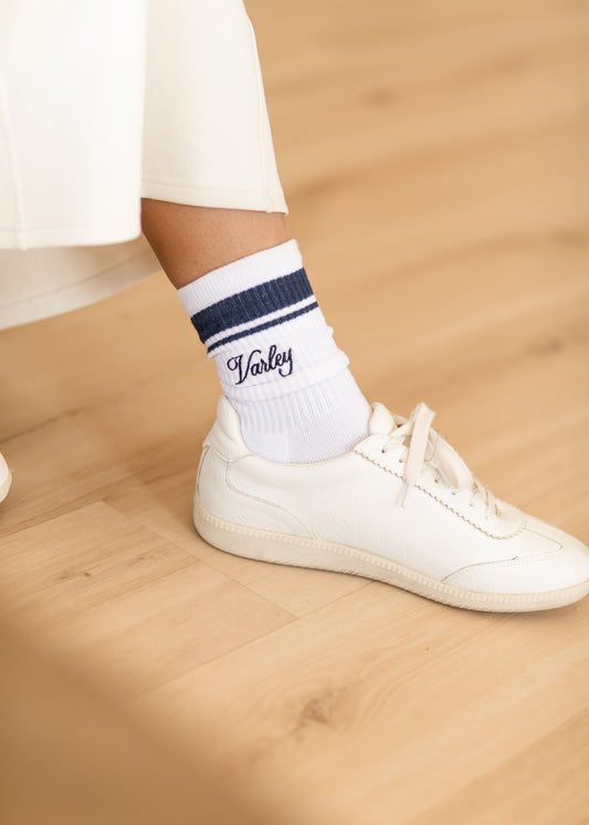 VARLEY® Lamar Club Stripe Sock Accessories White/ Navy
