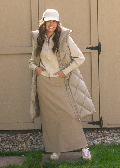 Varley® Navine Long Down Gilet FF Layering Essentials