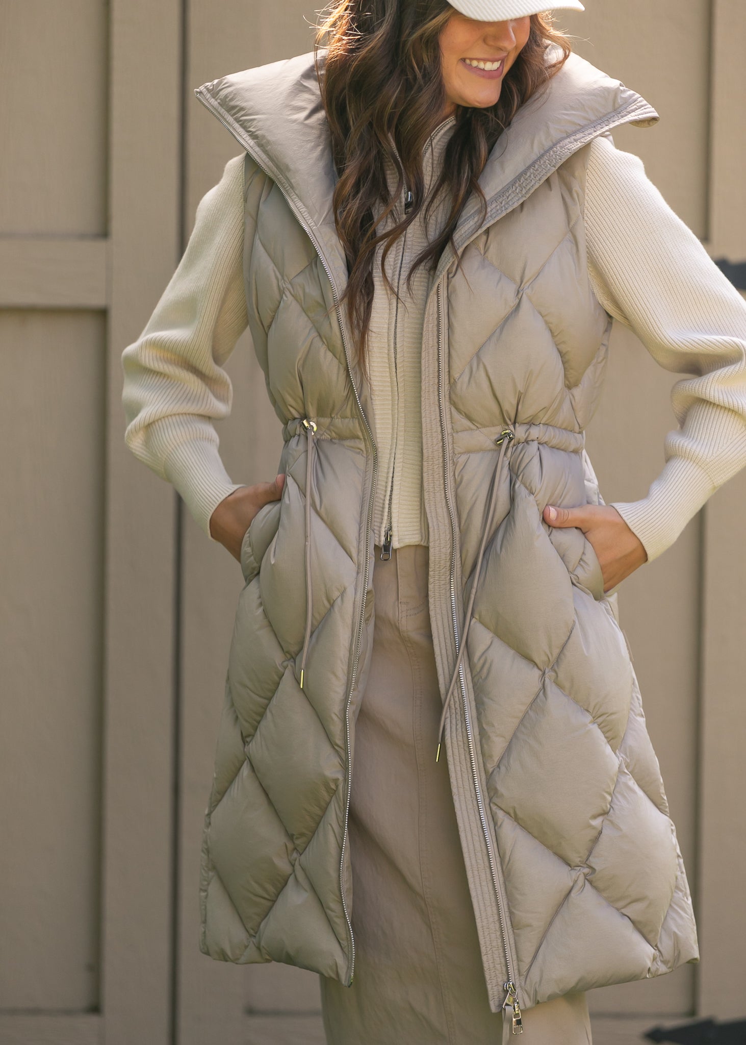 Varley® Navine Long Down Gilet FF Layering Essentials