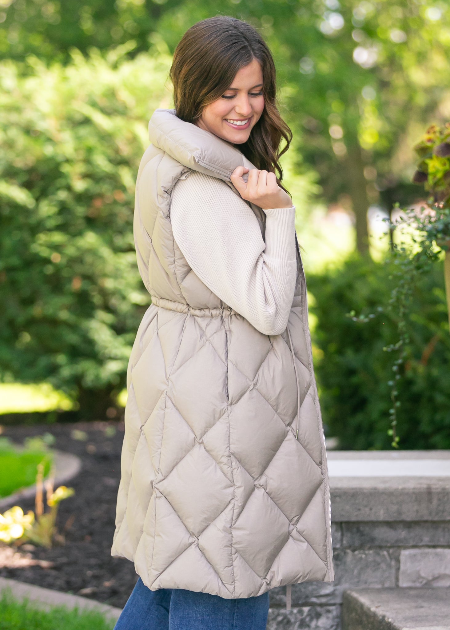 Varley® Navine Long Down Gilet FF Layering Essentials