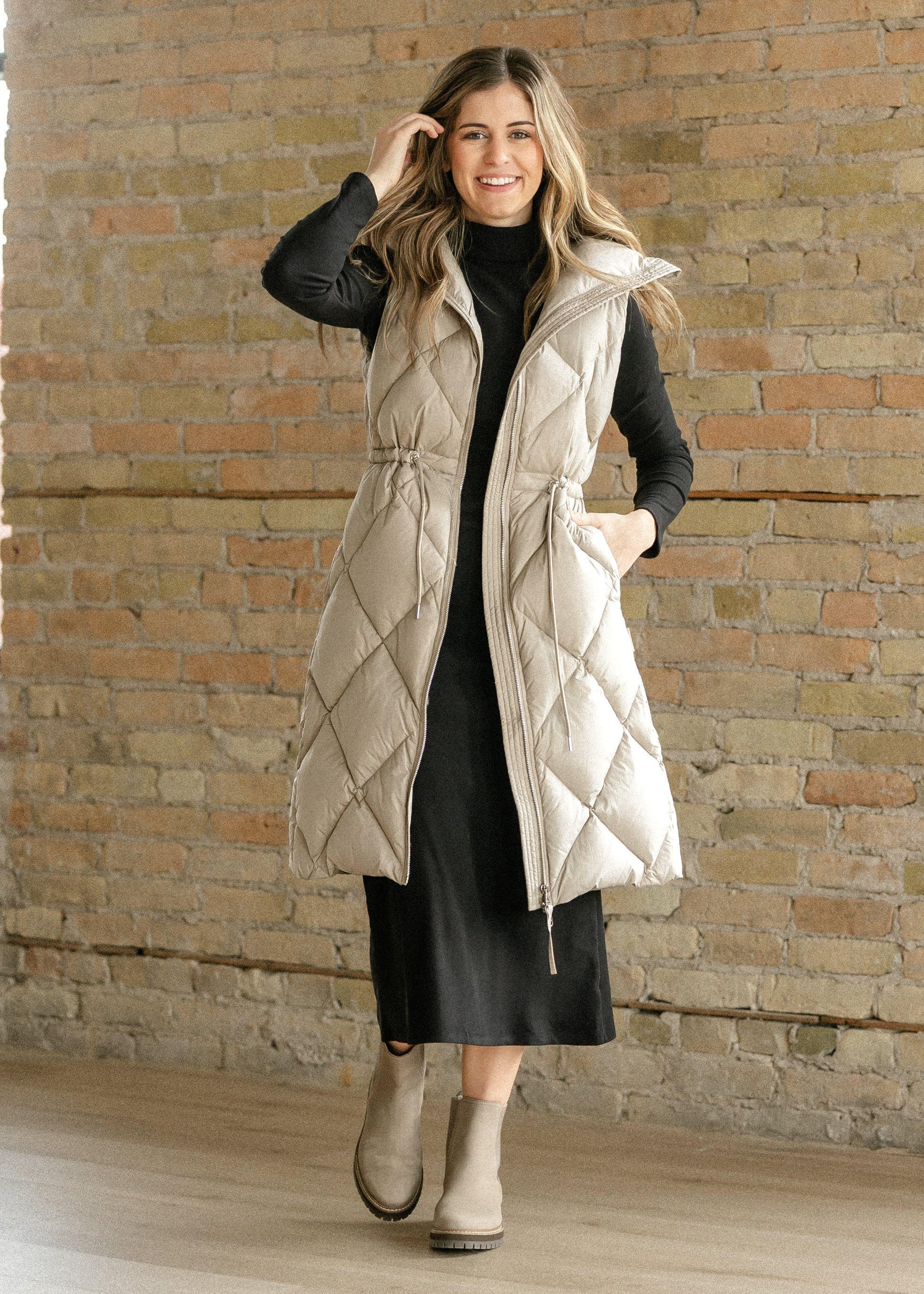 Varley® Navine Long Down Gilet FF Layering Essentials