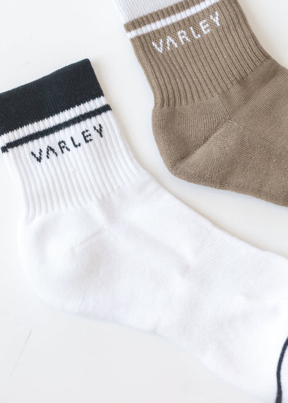 Varley® Taupe Lenni Half Crew Sock Accessory