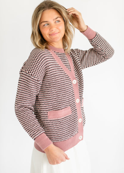 VARLEY® Tiffany Textured Knit Cardigan FF Tops
