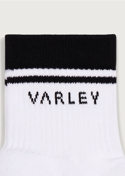 Varley® White Lenni Half Crew Sock Accessory