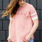 Varsity Sleeve Flowy Modest Top-FINAL SALE Tops