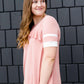 Varsity Sleeve Flowy Modest Top-FINAL SALE Tops