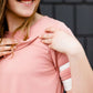 Varsity Sleeve Flowy Modest Top-FINAL SALE Tops
