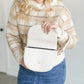 Vegan Leather Cream Saddle Bag Accessories