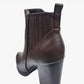 Vegan Leather Heeled Ankle Booties Shoes