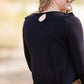Velour Contrast Top - FINAL SALE Tops