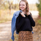 Velour Contrast Top - FINAL SALE Tops