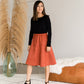 Velour Contrast Top - FINAL SALE Tops