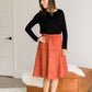 Velour Contrast Top - FINAL SALE Tops