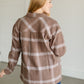Vera Plaid Button Up Shacket FF Tops