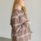 Vera Plaid Button Up Shacket FF Tops