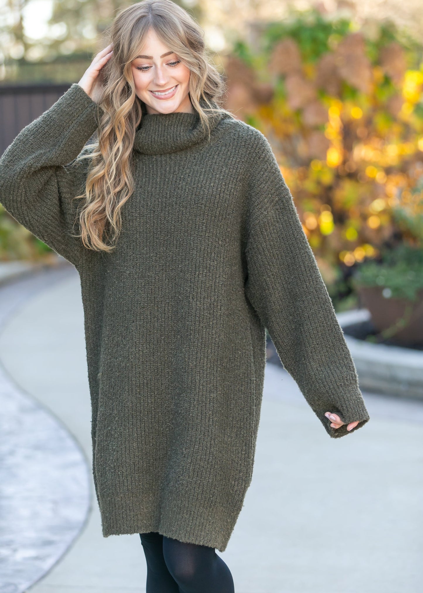 Verity Turtleneck Midi Dress FF Dresses