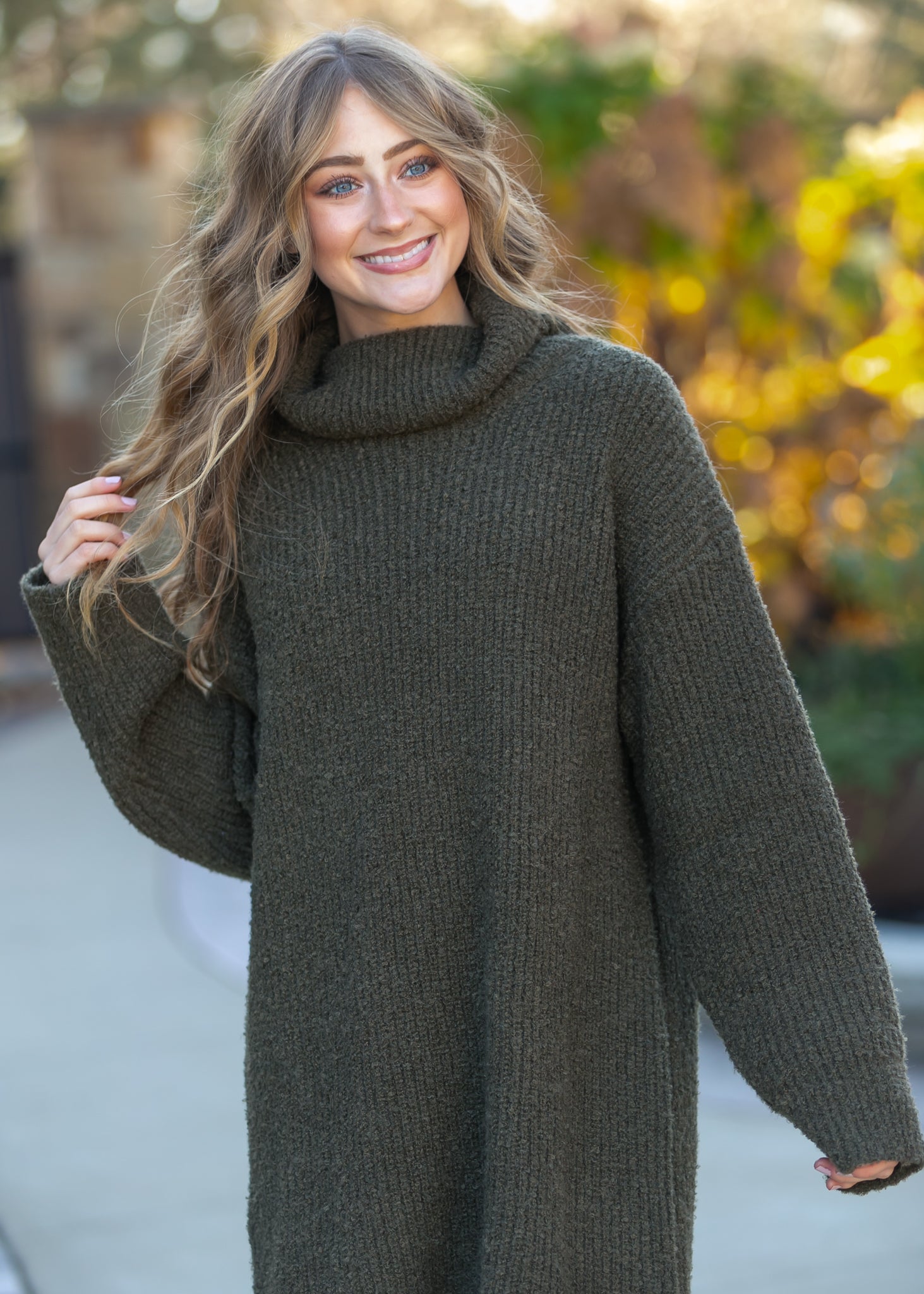 Verity Turtleneck Midi Dress FF Dresses