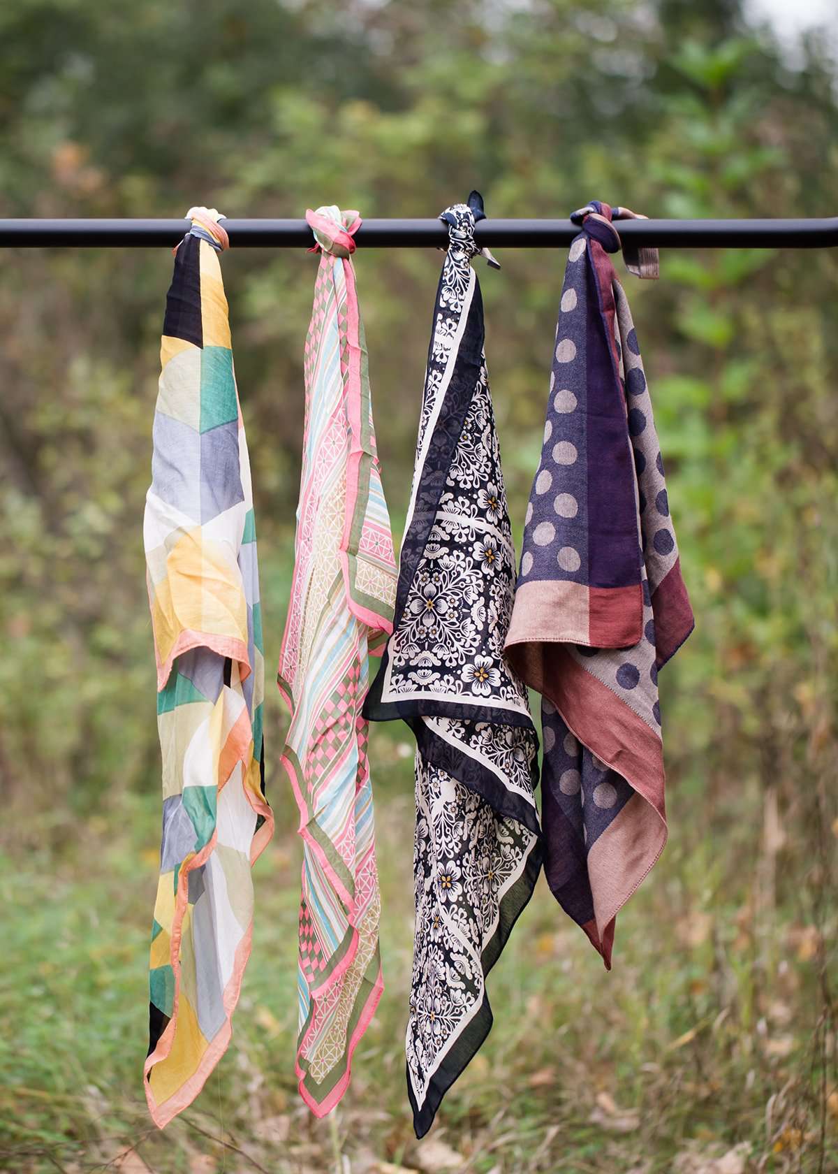 Vertical Geometric Bandana - FINAL SALE Accessories