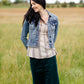 Vintage Light Wash Denim Jean Jacket FF Tops