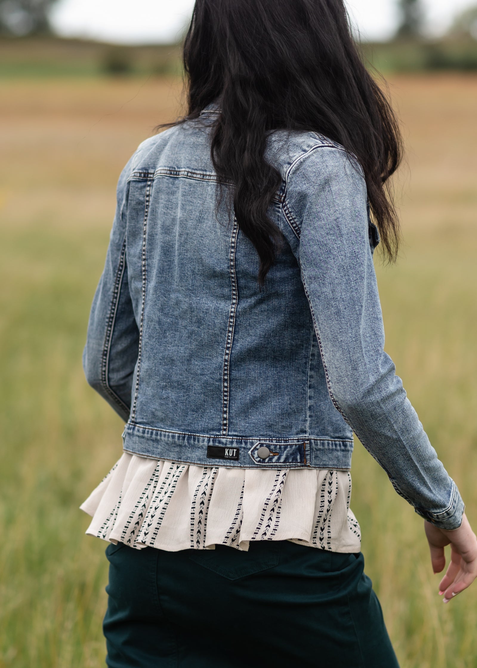 Vintage Light Wash Denim Jean Jacket FF Tops