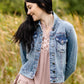 Vintage Light Wash Denim Jean Jacket FF Tops