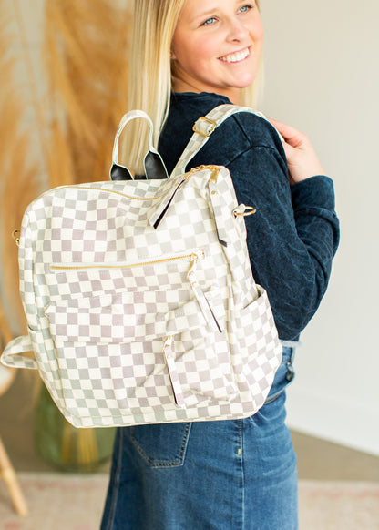 Vintage London Check Convertible Backpack Accessories