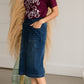 Vintage Stretch Midi Jean Skirt - FINAL SALE Skirts