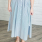 Vintage Striped Midi Skirt Skirts