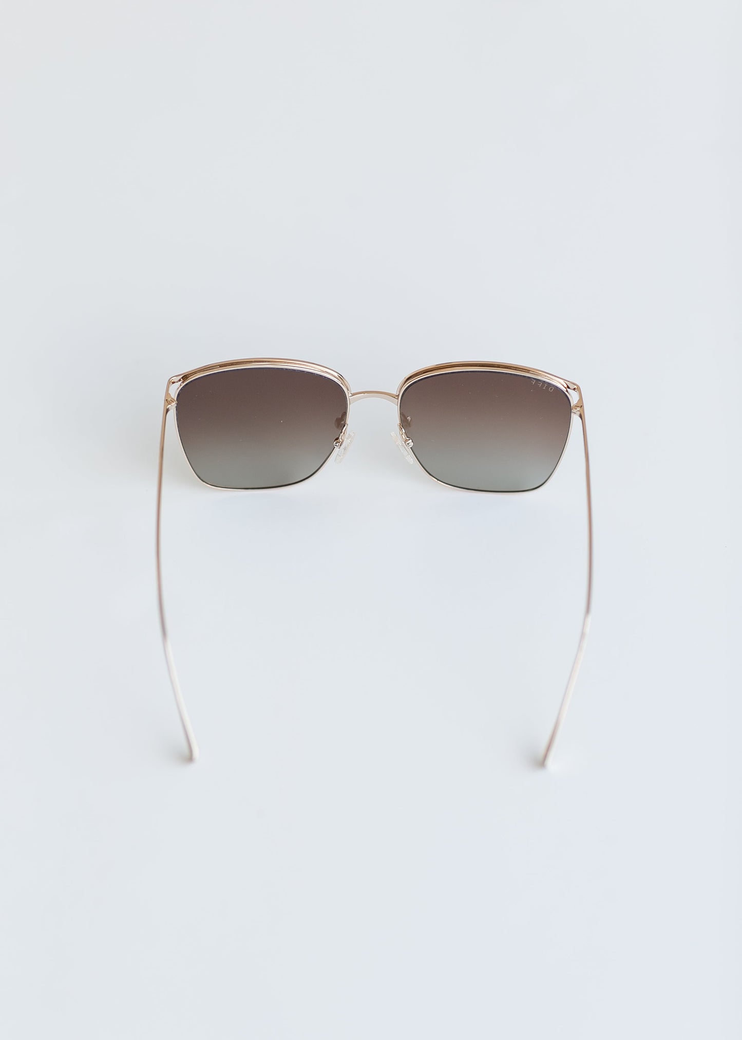 Vittoria Gold + Brown Gradient Polarized Sunglasses Accessories