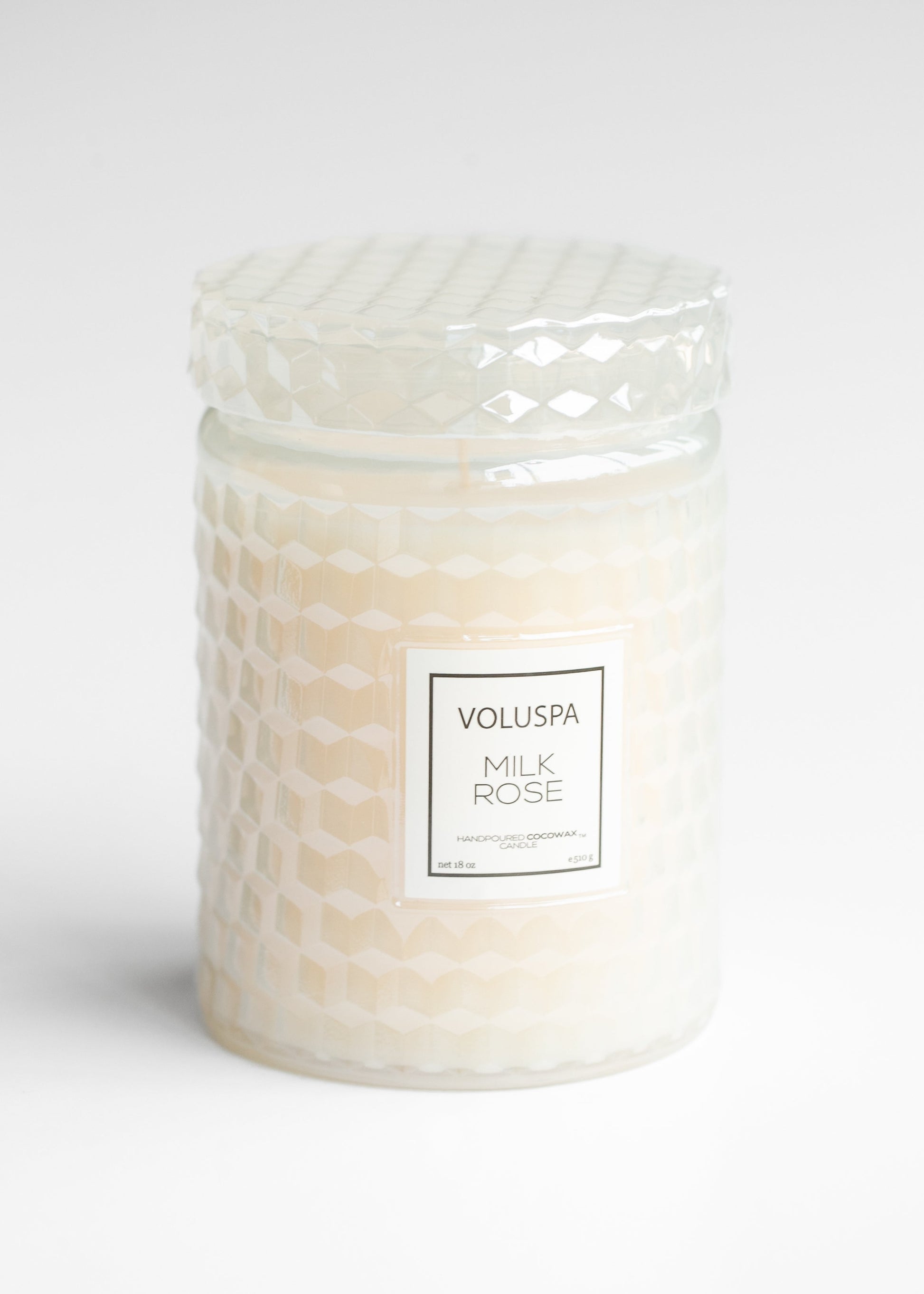 Voluspa® Milk Rose 18oz Large Jar Candle FF Home + Lifestyle