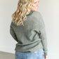 Waffle Henley Neck Sweater FF Tops