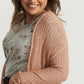 Waffle Knit Open Cardigan Layering Essentials