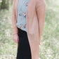 Waffle Knit Open Cardigan Layering Essentials Taupe / S/M