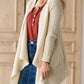Waffle Wrap Button Sweater - FINAL SALE Tops