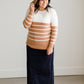 Warm Color Block Striped Sweater - FINAL SALE Tops
