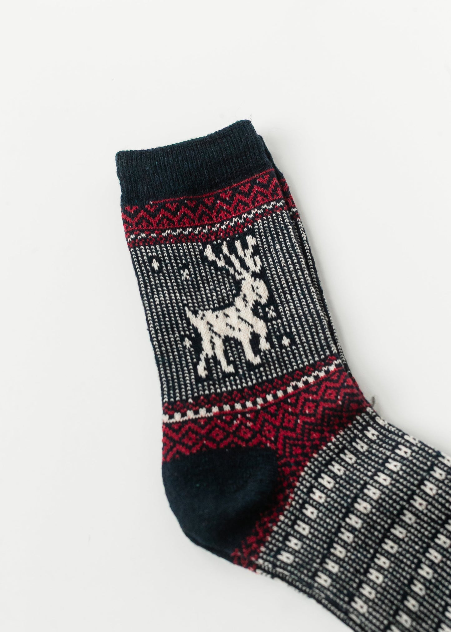 Warm Elk Christmas Crew Socks Accessory