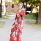 Warm Florals Wrap Maxi Dress-FINAL SALE FF Dresses