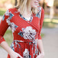 Warm Florals Wrap Maxi Dress-FINAL SALE FF Dresses