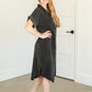 Washed Cotton Gauze Button Down Midi Dress FF Dresses