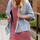 Washed Denim Dolman Open Jacket - FINAL SALE Layering Essentials