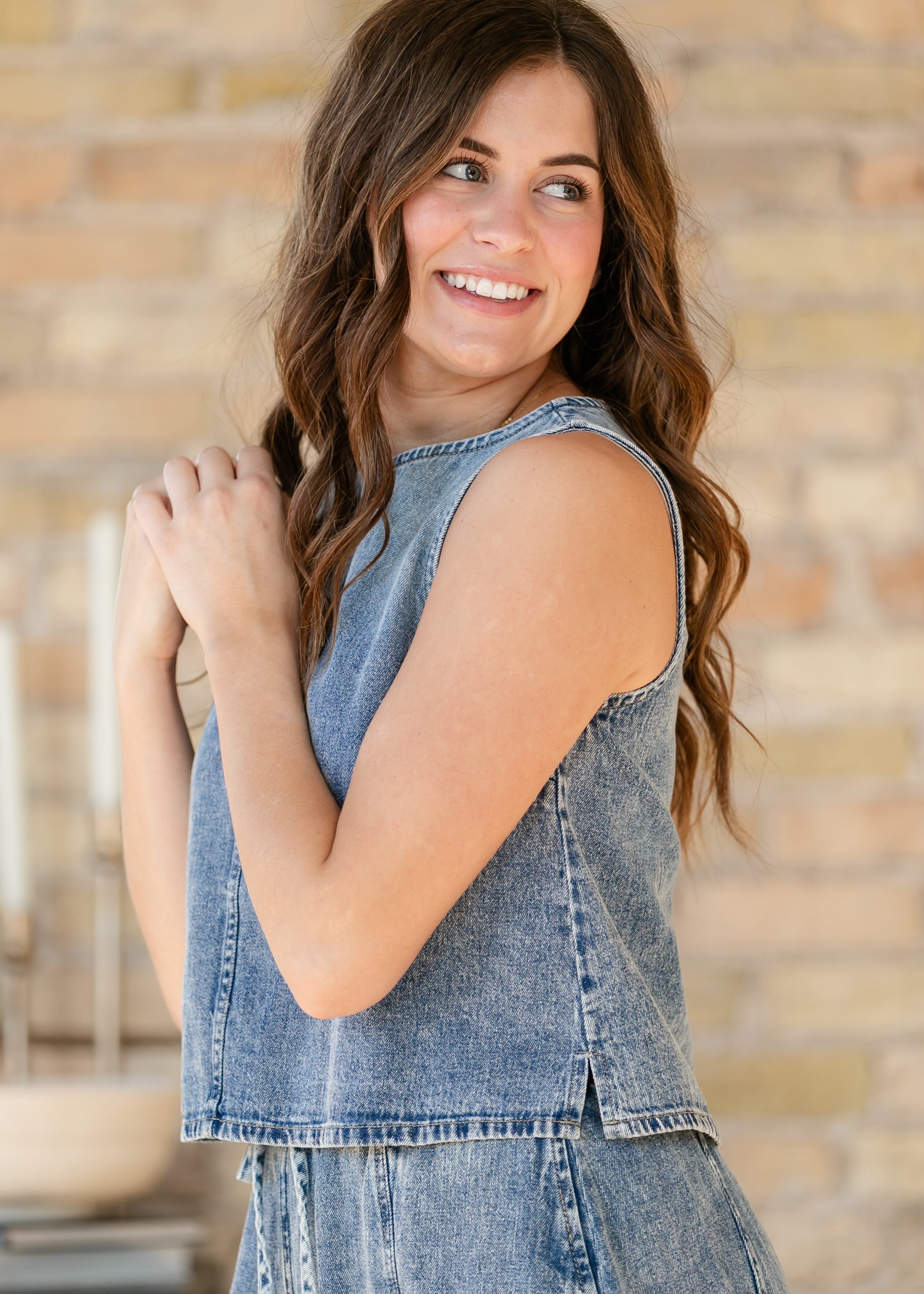 Washed Denim Skirt Set FF Skirts