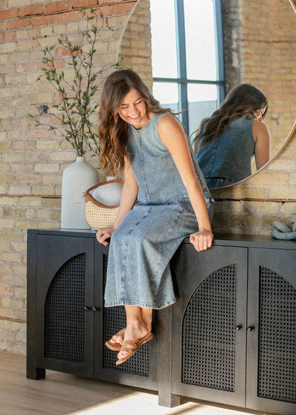 Washed Denim Skirt Set FF Skirts