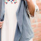 Washed Drape Vest FF Tops